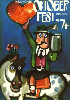 Franz Wischnewski Künstler Wiesnplakat 1974
