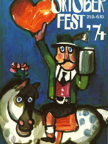 Franz Wischnewski Künstler Wiesnplakat 1974