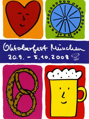 Das offizielle Oktoberfest Plakat 2008