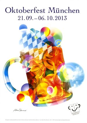Das offizielle Oktoberfest Plakat 2013 von Akim Sämmer