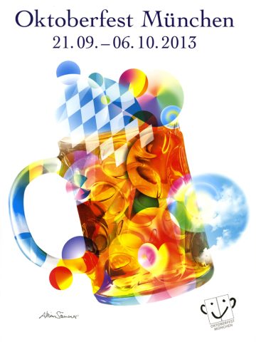 Das offizielle Oktoberfest Plakat 2013 von Akim Sämmer