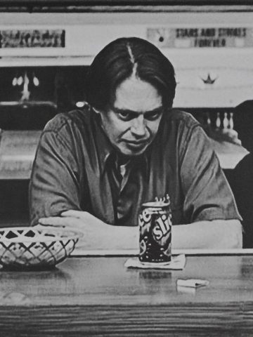 Filmszene aus The Big Lebowski mit Donny, Walter und Dude