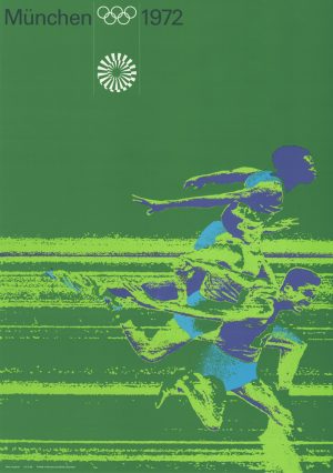 Original Poster von der Olympiade in München 1972