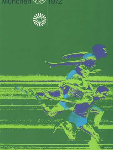 Original Poster von der Olympiade in München 1972