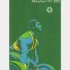 Gewichtheben 1972 Olympia 1972 Originalplakat von Otl Aicher zur Sportart Gewichtheben