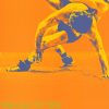 Echtes Poster von Otl Aicher zur Sportart Ringen 1972