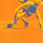 Echtes Poster von Otl Aicher zur Sportart Ringen 1972