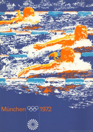 Originalplakat von der Olympiade im Jahr 1972
