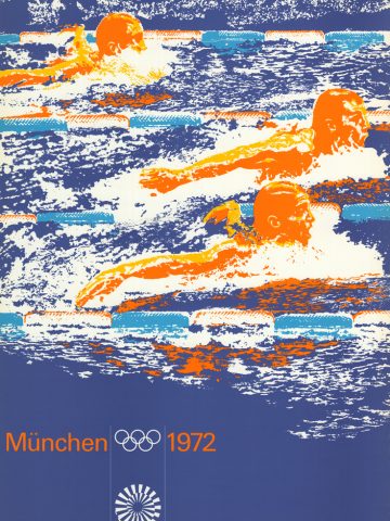 Originalplakat von der Olympiade im Jahr 1972