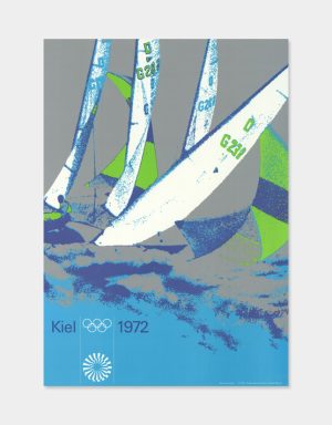 Segeln 1972 Olympia Von Otl Aicher ist dieses Olympia Plakat aus 1972