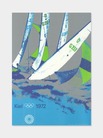 Von Otl Aicher ist dieses Olympia Plakat aus 1972