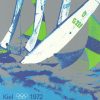 Segeln Olympiaplakat 1972 Original aus 1972 ist dieses olympische Plakat vom Segeln