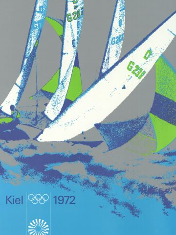 Original aus 1972 ist dieses olympische Plakat vom Segeln