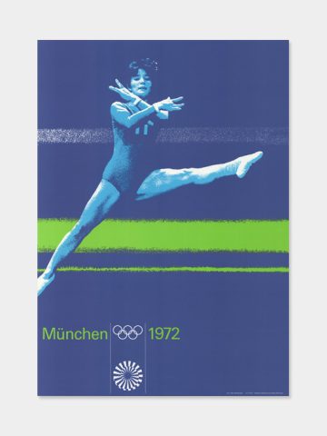 Poster zur Sportart Turnen von Otl Aicher