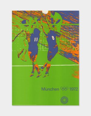Volleyball 1972 Olympische Spiele Volleyball Poster ein Original von 1972