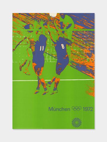 Volleyball Poster ein Original von 1972