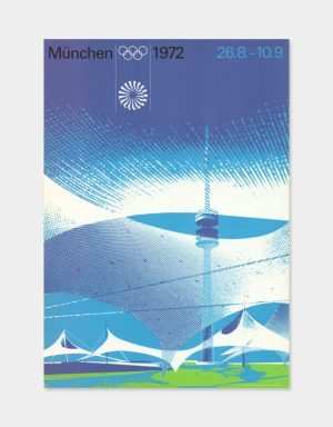 Zeltdach Plakat von der Olympiade1972