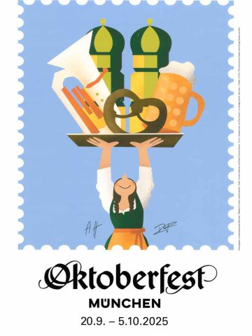 Das Plakat Oktoberfest 2025 aus München.