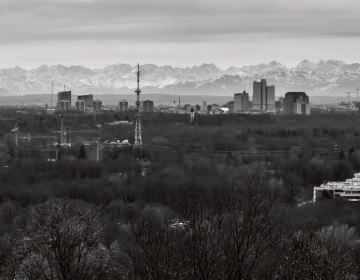 Das Bild München Panorama Triptychon von Roland Wagner
